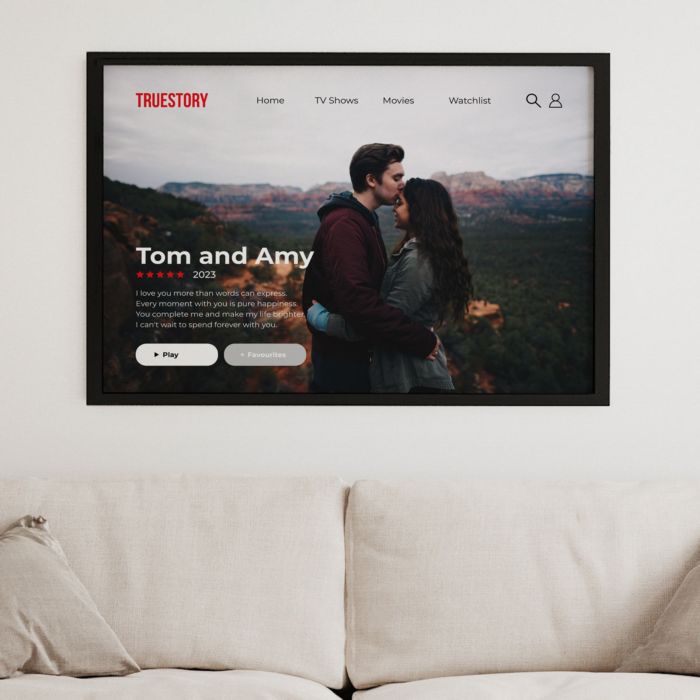 Personalised Netflix-style poster