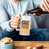 Personalised Football Beer Mug