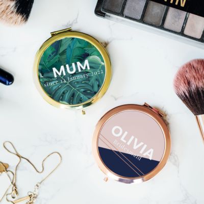 Gifts for Her Personalised Compact Mirror