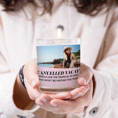 Personalised Candle with Photo and Message