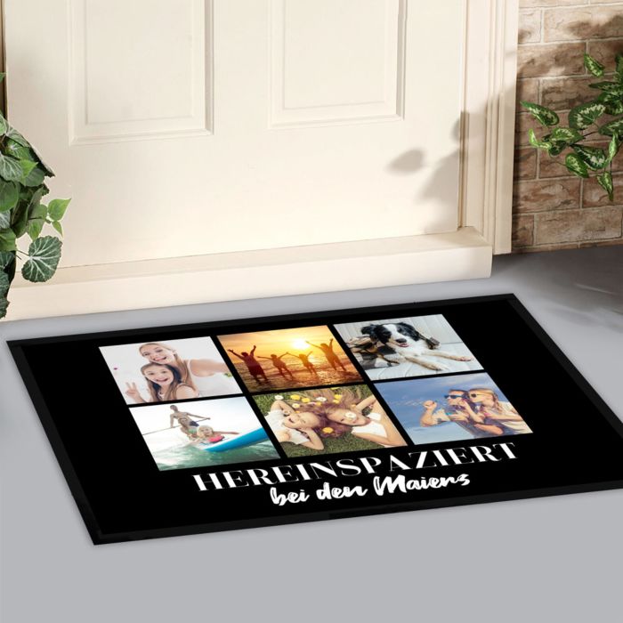 Personalised Photo Mosaic Doormat - Design