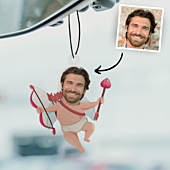 Personalised Cupid car air freshener 