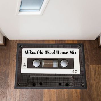 Personalised Cassette Tape Welcome Mat