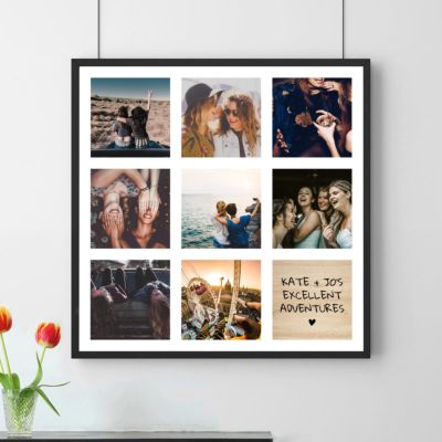 Personalised Photo Collage Poster with Text