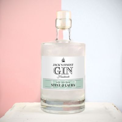 Personalised gin with name and text