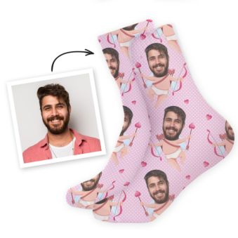 Personalised Love-Themed Face Socks